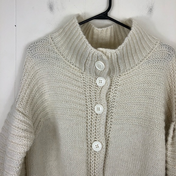 Benetton Wool Mohair Chunky Knit Sweater Sz M - Picture 2 of 16